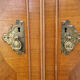 Armoire anglaise d'internat tallboy georgien art déco années 30