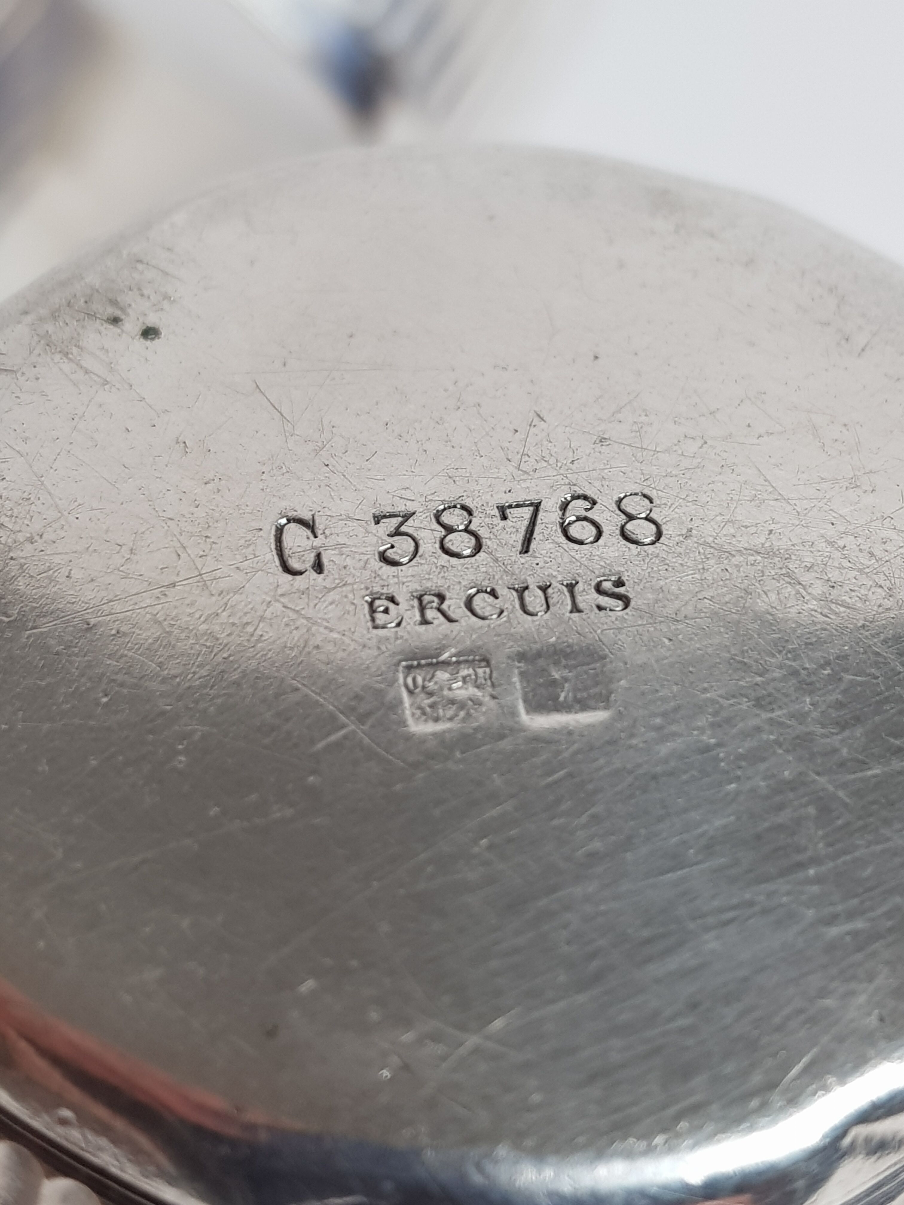 Timbale et rond de serviette monogrammée Ercuis
