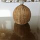 Pair of rattan lamps, 1980s