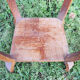 Old art deco style wooden pedestal table