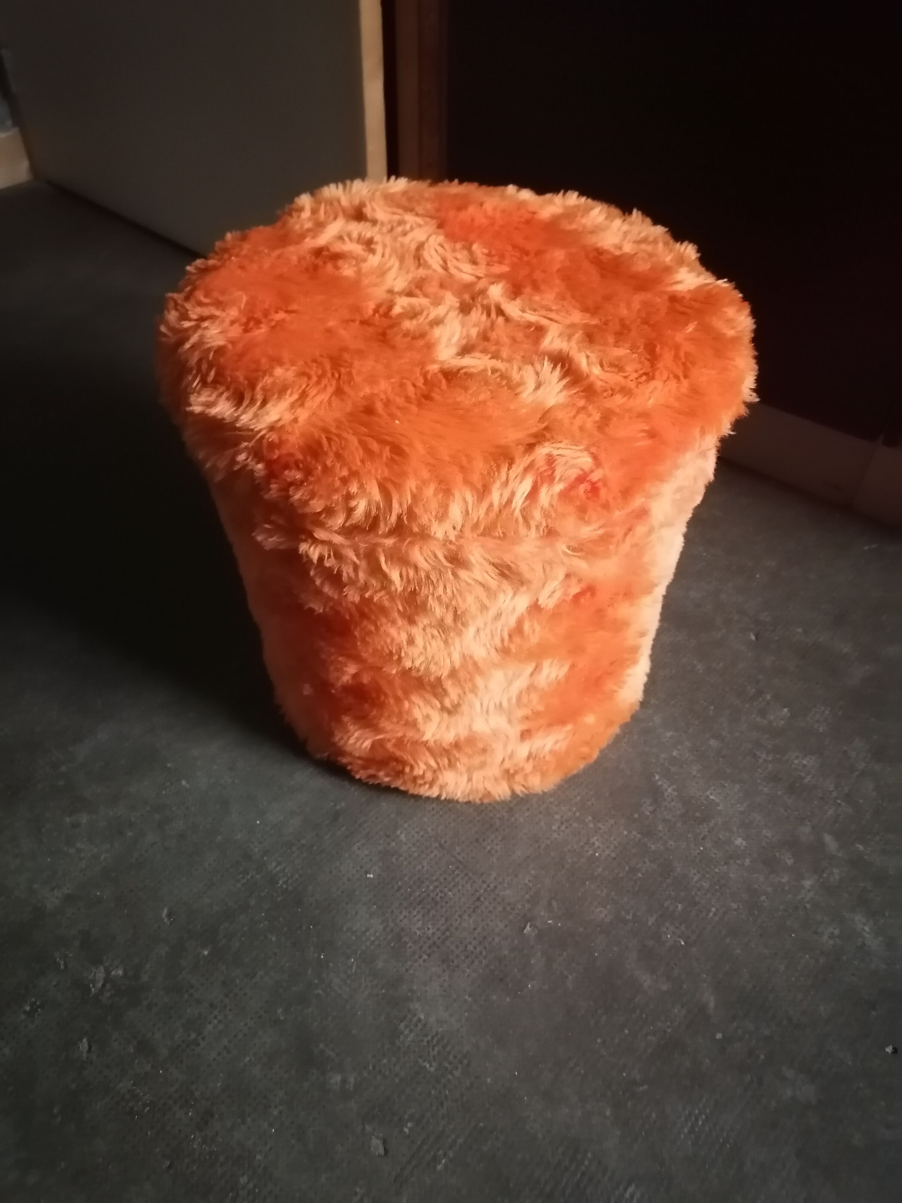 Pouf 1970 orange Pelfran