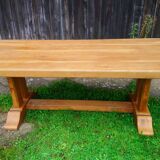 Solid oak monastery table