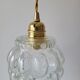 Bubbles molded glass pendant lamp
