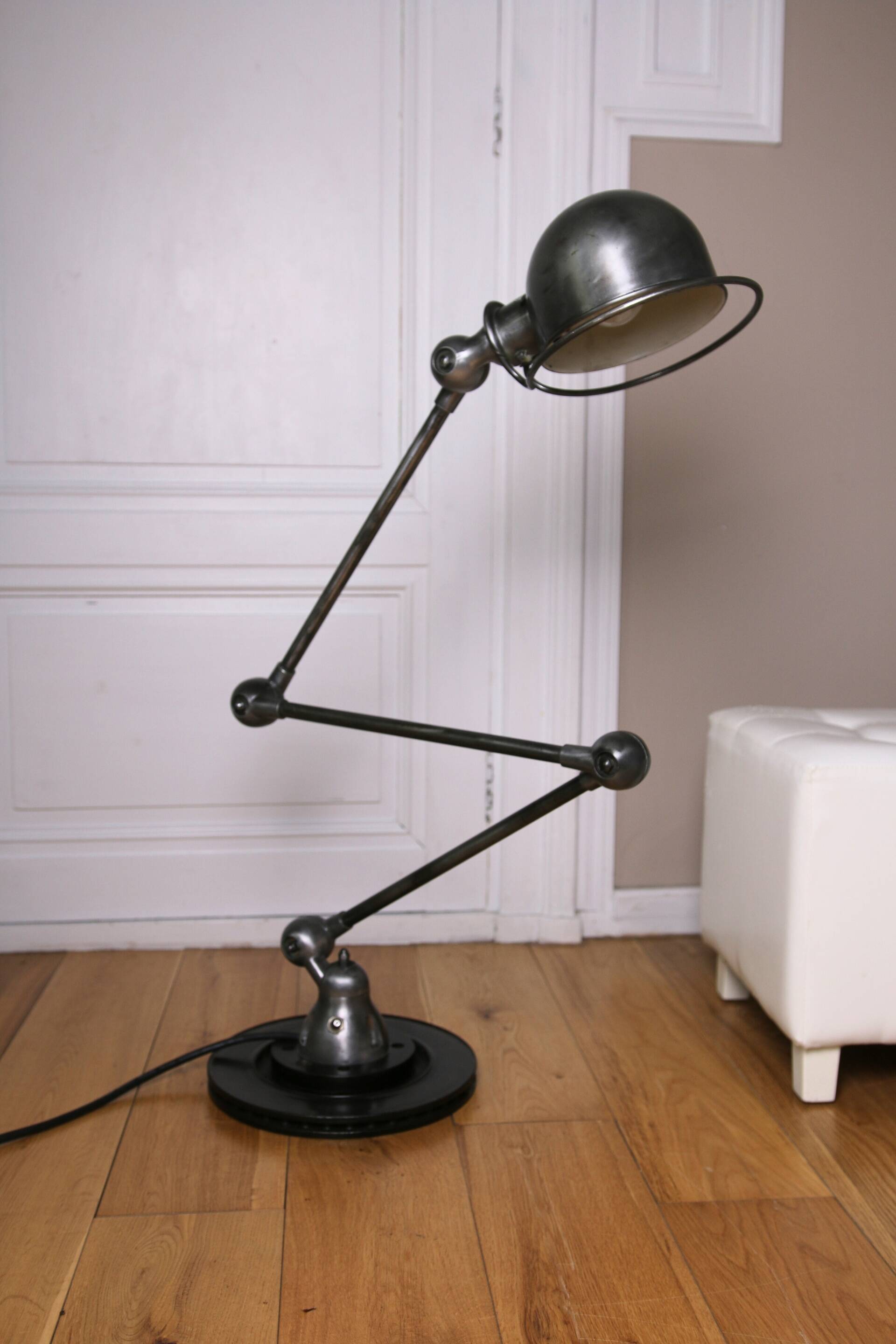 Vintage Jieldé floor lamp with 3 arms, 1950s-60s.