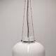 XL dome suspension in white opaline by Limburg, Germany, circa 1960.