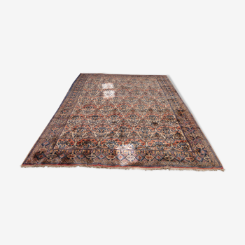 Tapis d'orient persan fait main vintage afchar 400x268cm