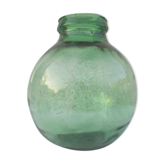 Vintage canister round glass jar viresa