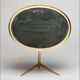 Miroir de Table Ovale Mid-Century Moderne en Laiton par Vereinigte Werkstätten