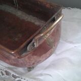 Hammered copper planter