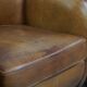 Set of 2 Sheepskin Leather Design Armchairs