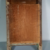 Restoration period mirror 1830 patinated gilded carved wood 48x33 cm