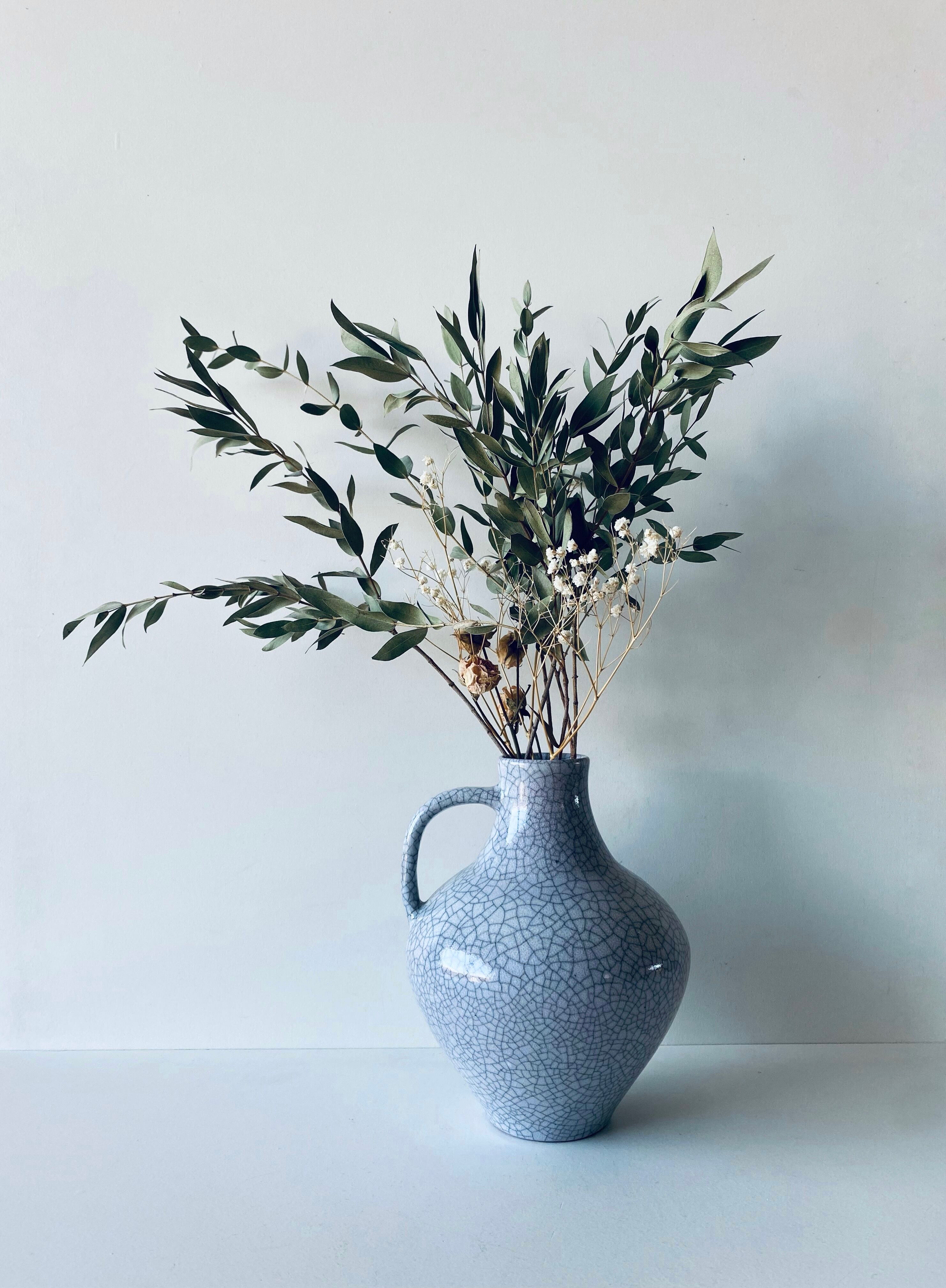 Vintage ceramic pottery cracked effect