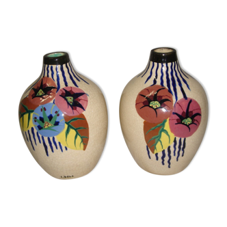 Paire de vases Louis Dage style Art Déco vers 1930
