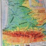 Geographic map cabinet