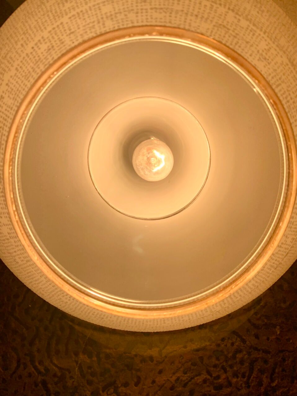 Vintage pendant lamp, UFO, space age, circa 50's/60's