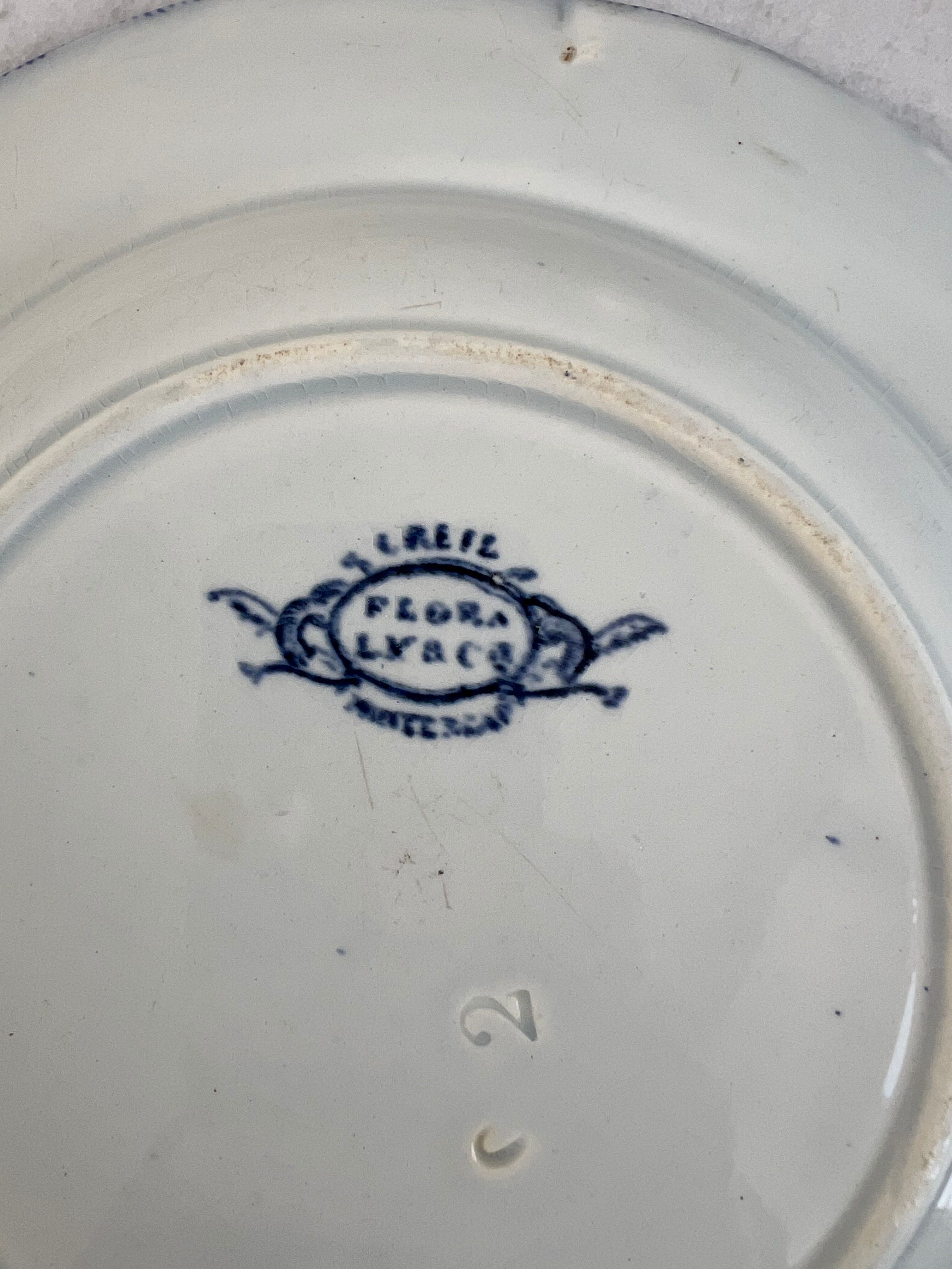 Iron earth Creil and Montereau deep plate