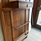 Old wooden wall-mounted locker room - Art Deco
