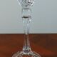 Crystal candle holder on foot decoration drapery made in italy