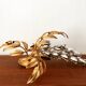 Iitalian Hollywood Regency gilded metal wall lamp by Hans Kögl