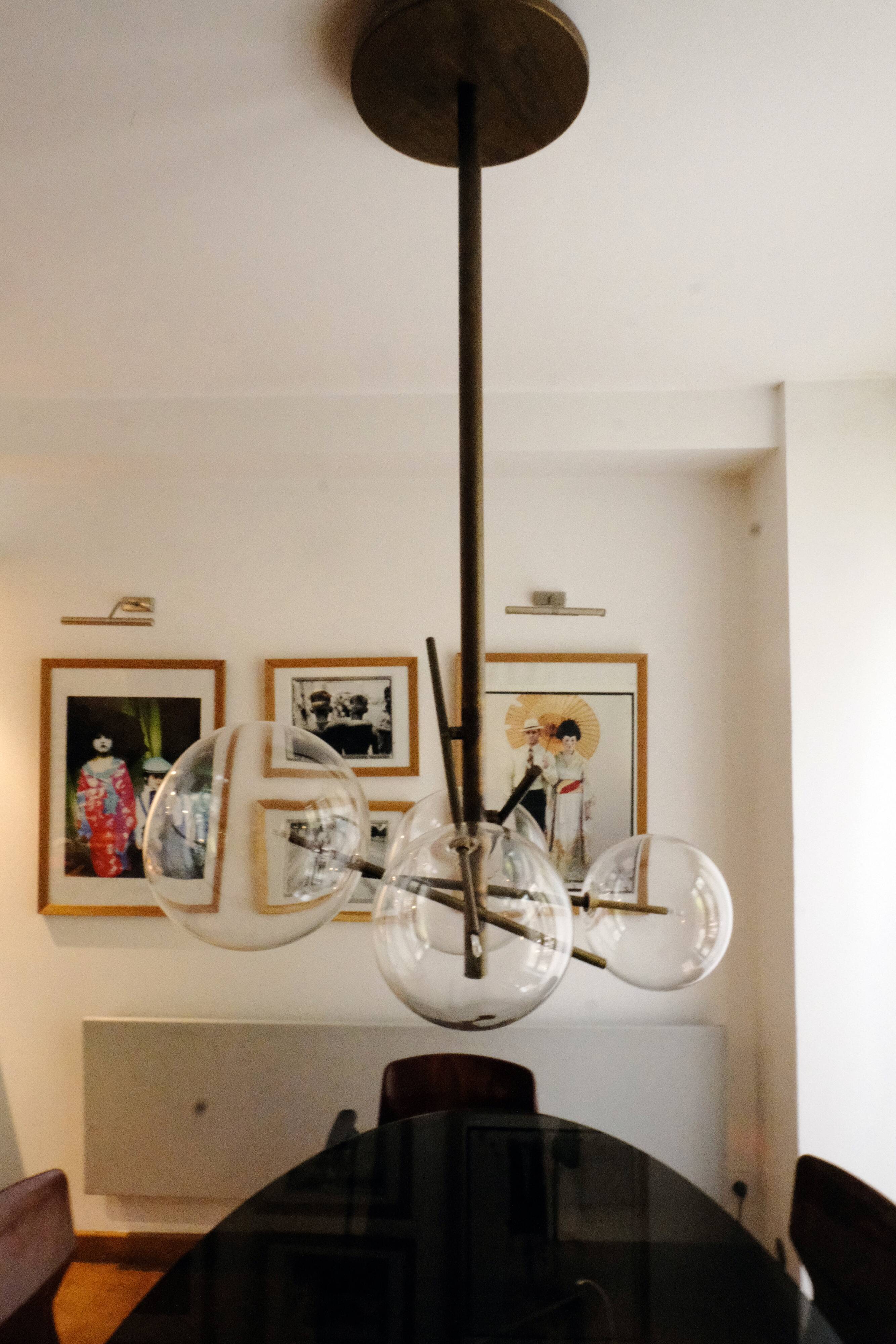 Suspension Gallotti & Radice, Bolle 4 lamps