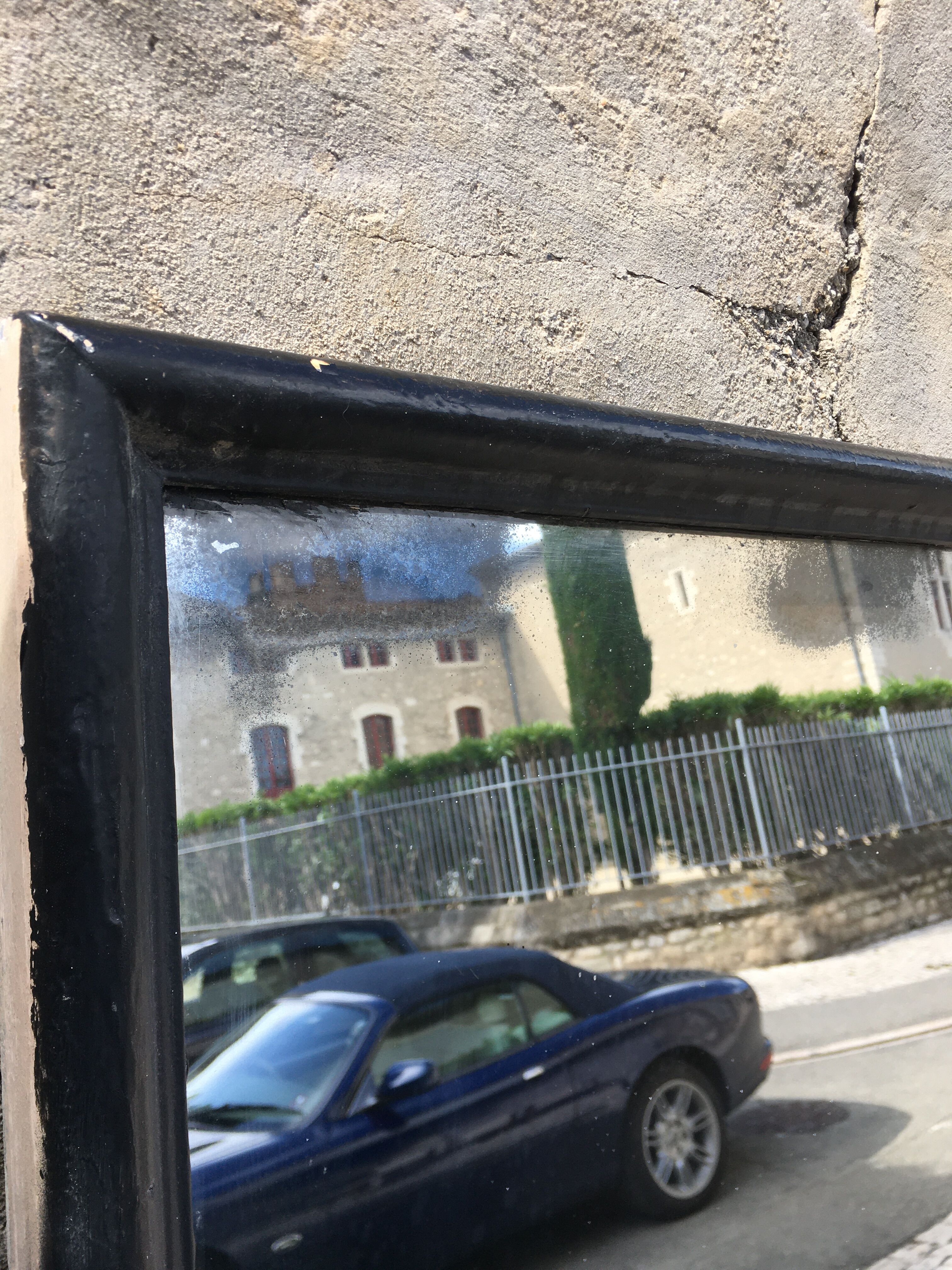 Black frame mirror - 190x96cm