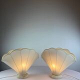 Pair of shell lamps 1970