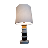 Multicolored 1960s wooden lamp
