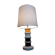 Multicolored 1960s wooden lamp