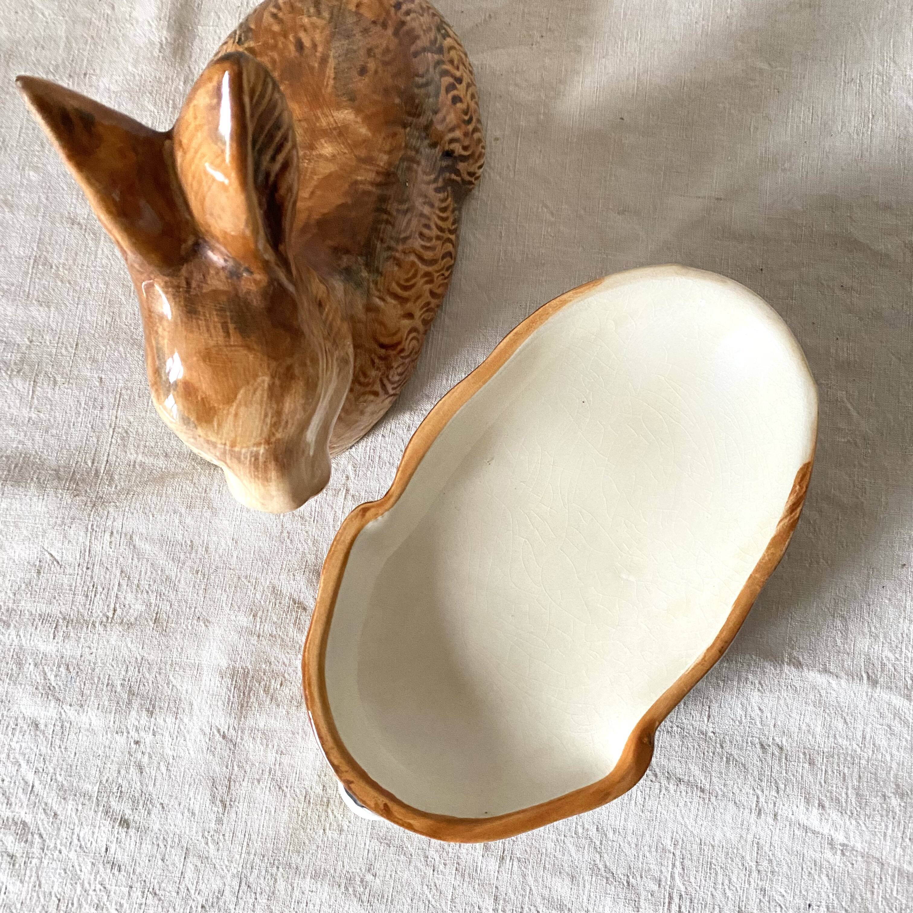 Ceramic rabbit, Caugant earthenware terrine