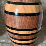 Ceramic vase wood effect
