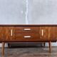 TV cabinet - hifi - vintage sideboard - teak - 50/60 - compass feet