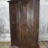 Indian cabinet in patinated and varnished wood