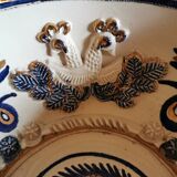 Ceramic cup with birds and gilding