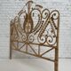 Peacock style rattan headboard