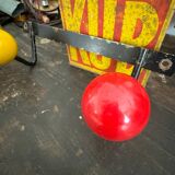 Wall coat rack with vintage colored balls