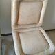 Set of 4 chairs in cream velvet seventies