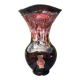 Vase Fady, nuances de rouge, fait main