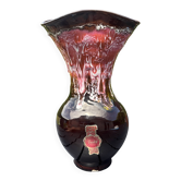 Fady vase, shades of red, handmade.