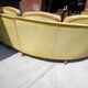Velvet corner sofa