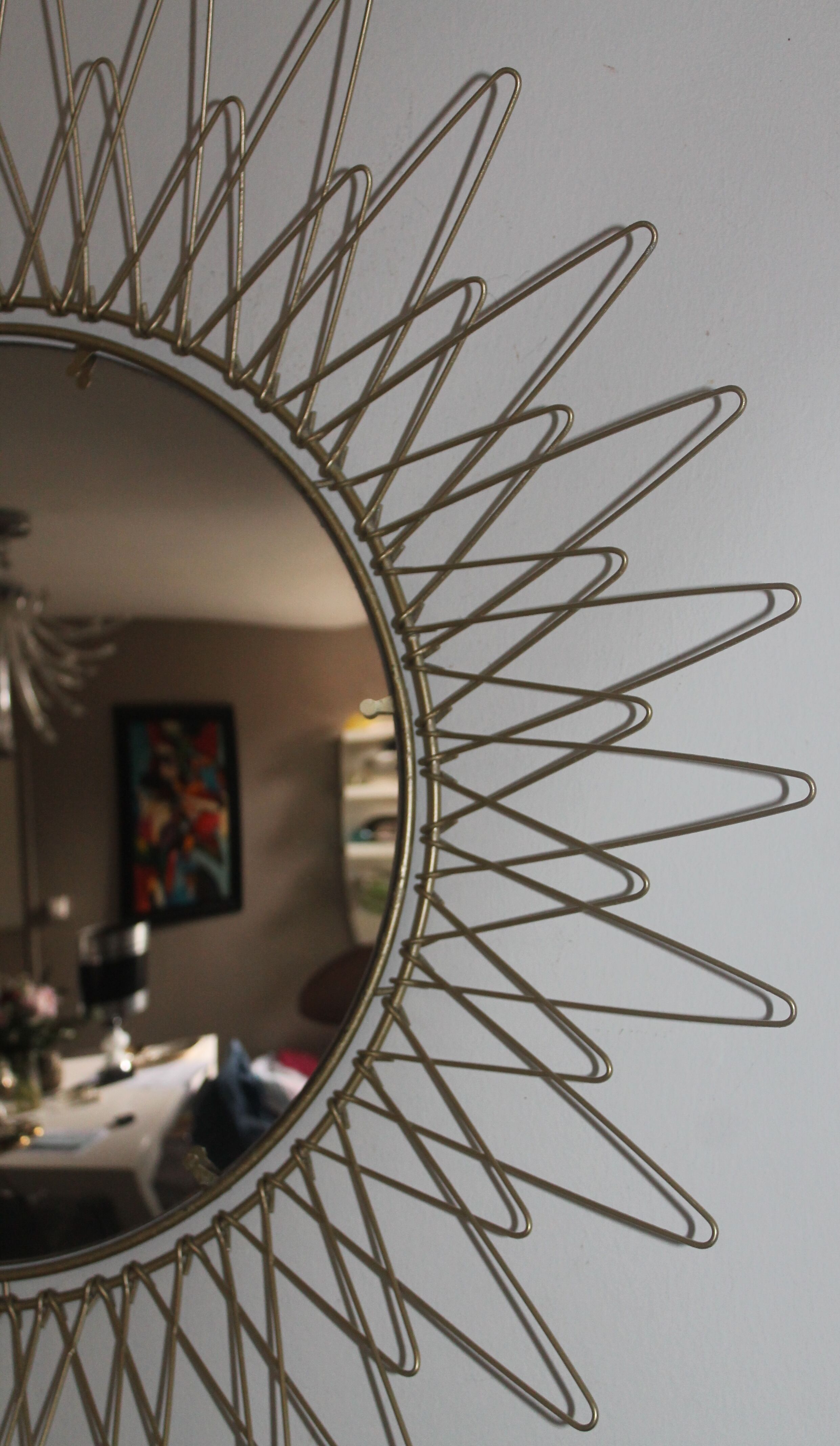 Mirror sun eye witch 57cm 70s