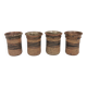 Four small vases, By famous Tue Poulsen Denmark 1960-70s.