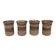 Four small vases, By famous Tue Poulsen Denmark 1960-70s.