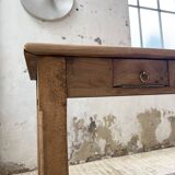 Table de ferme, drapière en noyer, 1900
