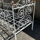Lit banquette, wrought iron and copper, romantic Napoleonic III style, late 19th century.