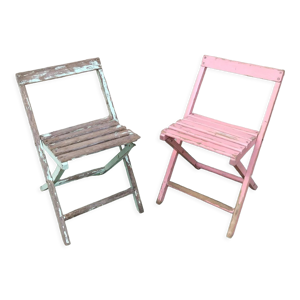 paire de chaises pliantes