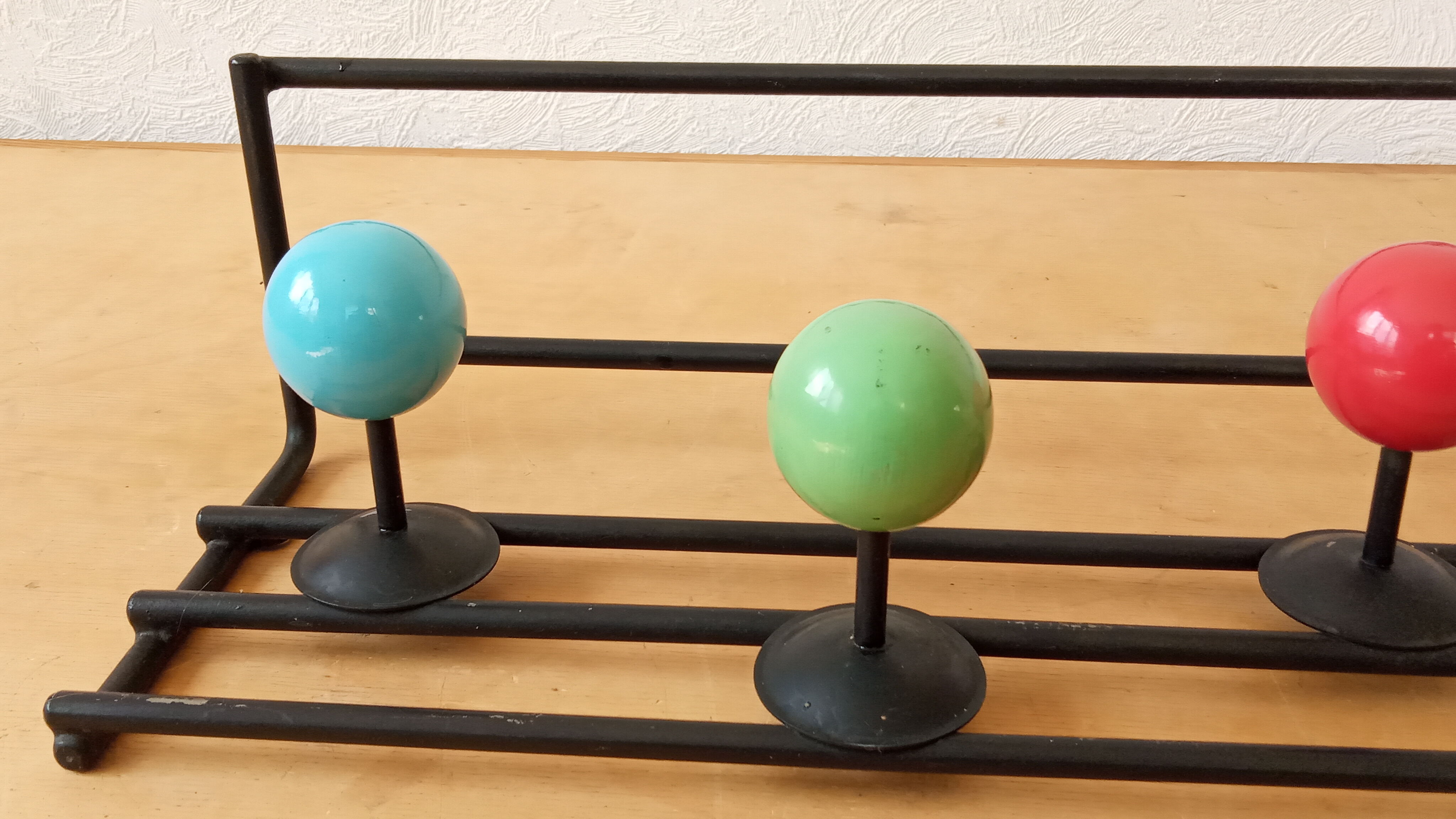 Coat rack with balls 50s