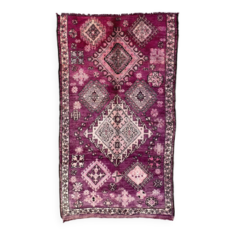 Moroccan Arabian purple rug - 391 x 207 cm