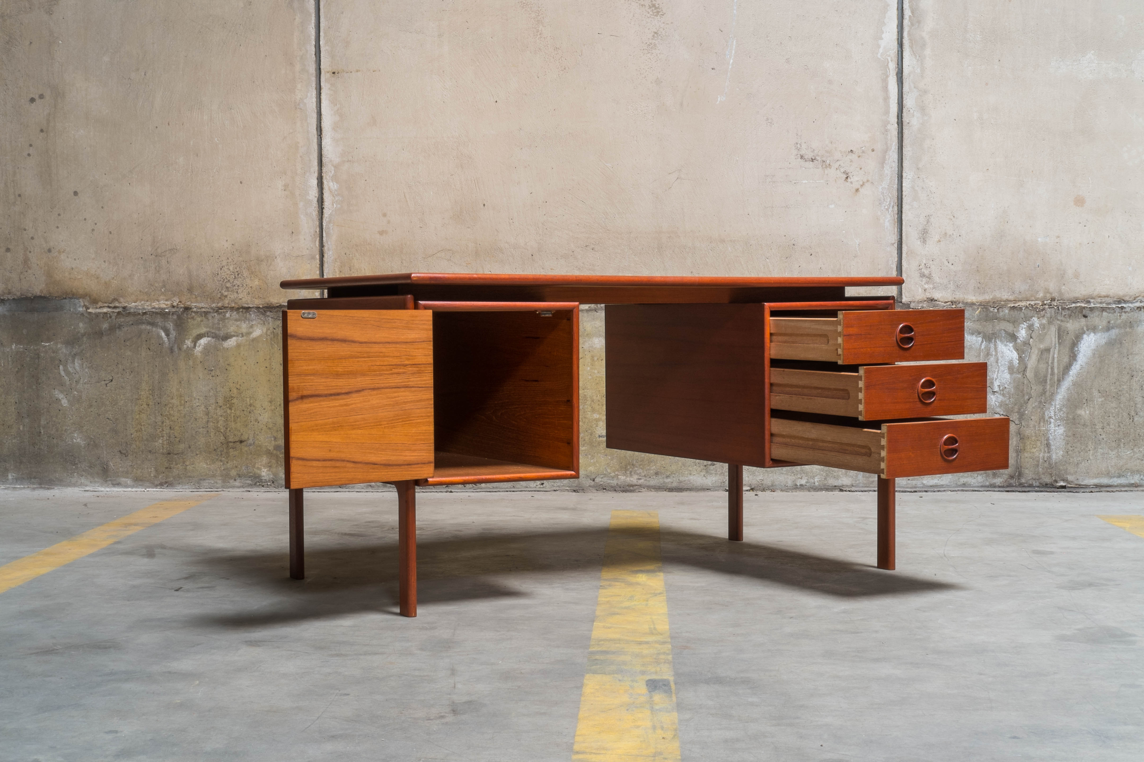 Writing desk designed by gv gasvig and produced by gv møbler in the 1960