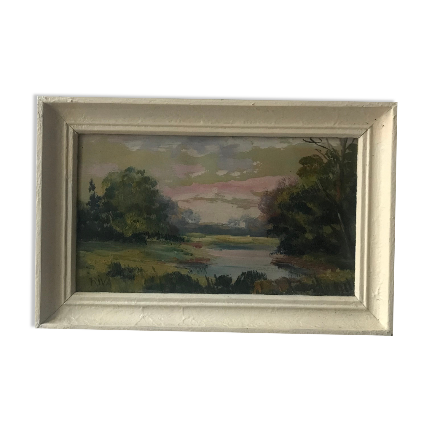 Ancient landscape oil