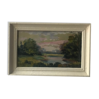 Ancient landscape oil